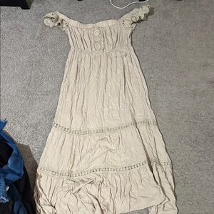 J for Justify Cream Lace Maxi Dress